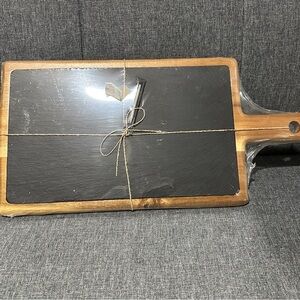 Wood and Slate Serving Board
